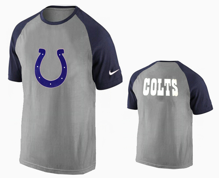 Nike Indianapolis Colts Ash Tri Big Play Raglan T Shirt Grey5
