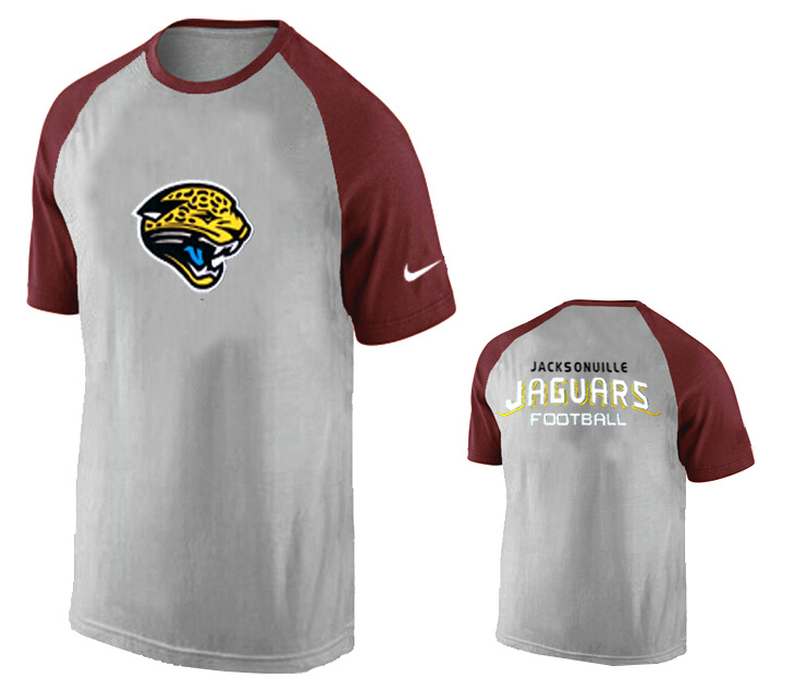 Nike Jacksonville Jaguars Ash Tri Big Play Raglan T Shirt Grey5