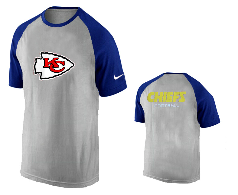 Nike Kansas City Chiefs Ash Tri Big Play Raglan T Shirt Grey10