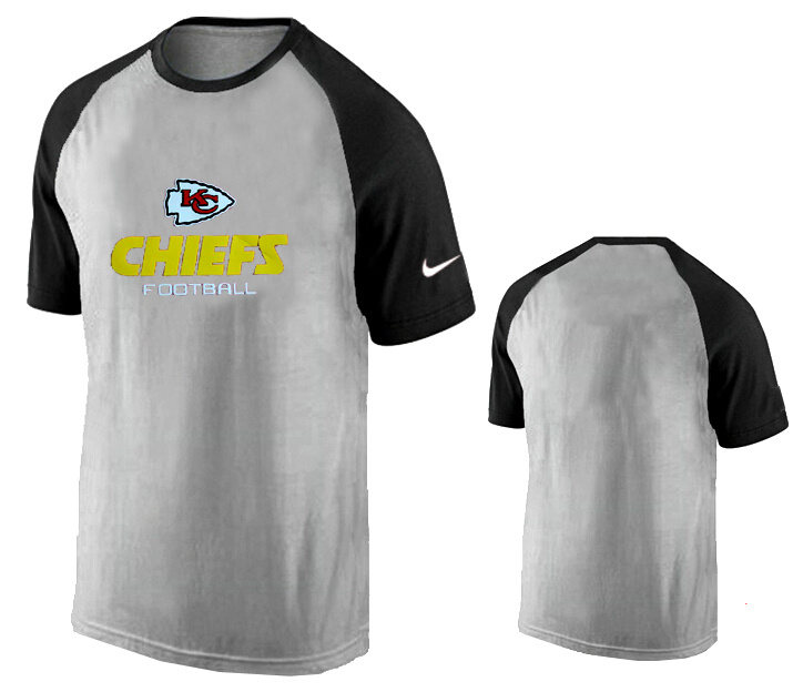 Nike Kansas City Chiefs Ash Tri Big Play Raglan T Shirt Grey2