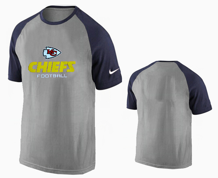 Nike Kansas City Chiefs Ash Tri Big Play Raglan T Shirt Grey3