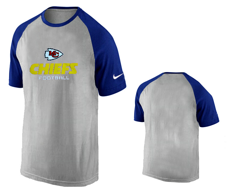 Nike Kansas City Chiefs Ash Tri Big Play Raglan T Shirt Grey5