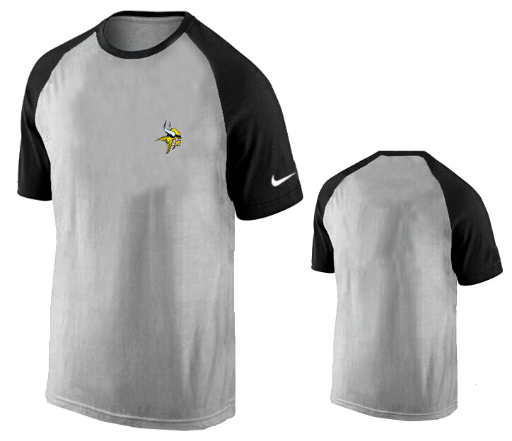 Nike Minnesota Vikings Ash Tri Big Play Raglan T Shirt Grey9