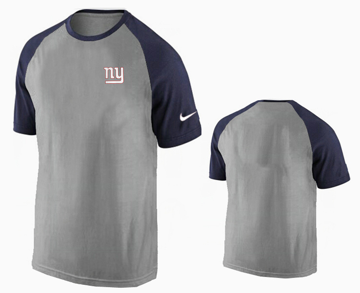 Nike New York Giants Ash Tri Big Play Raglan T Shirt Grey14
