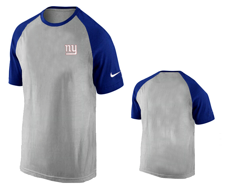 Nike New York Giants Ash Tri Big Play Raglan T Shirt Grey15