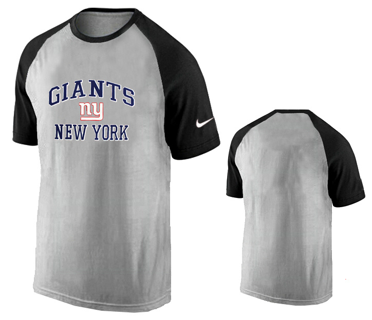 Nike New York Giants Ash Tri Big Play Raglan T Shirt Grey5
