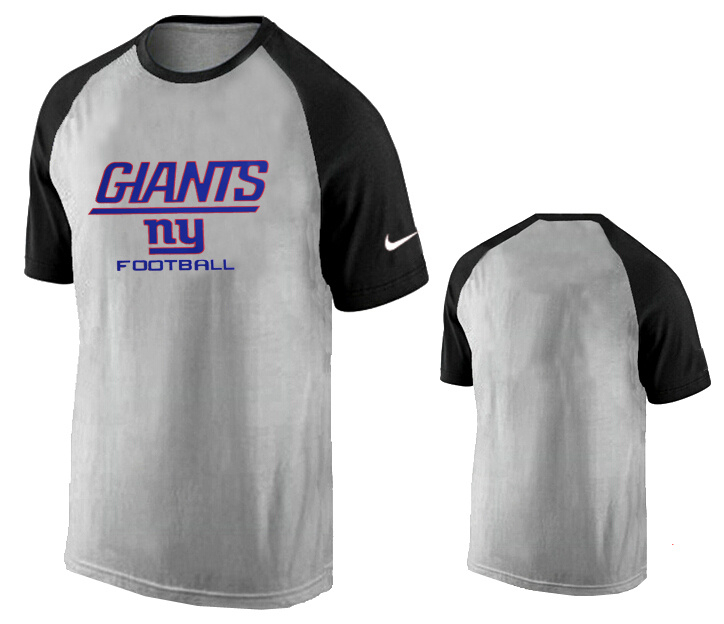 Nike New York Giants Ash Tri Big Play Raglan T Shirt Grey8