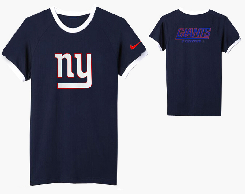 Nike New York Giants Round Neck D.Blue7