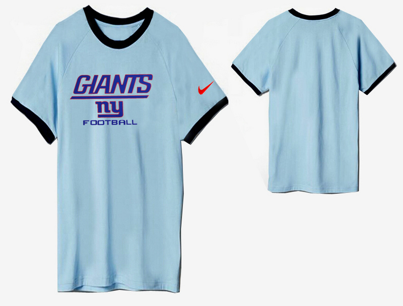 Nike New York Giants Round Neck L.Blue2
