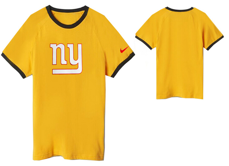 Nike New York Giants Round Neck Yellow4