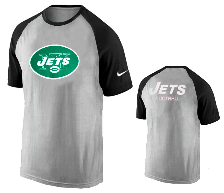 Nike New York Jets Ash Tri Big Play Raglan T Shirt Grey13