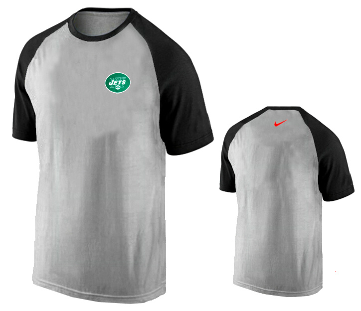 Nike New York Jets Ash Tri Big Play Raglan T Shirt Grey9