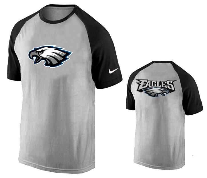 Nike Philadelphia Eagles Ash Tri Big Play Raglan T Shirt Grey12