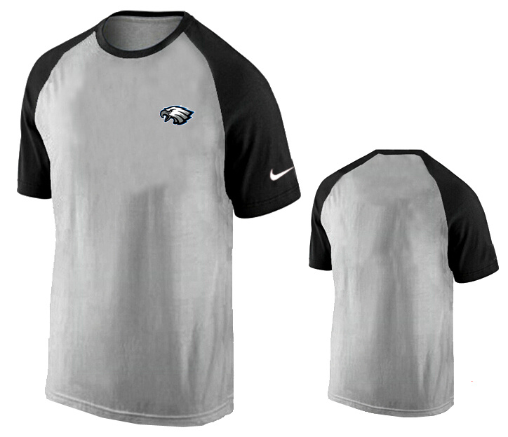 Nike Philadelphia Eagles Ash Tri Big Play Raglan T Shirt Grey9