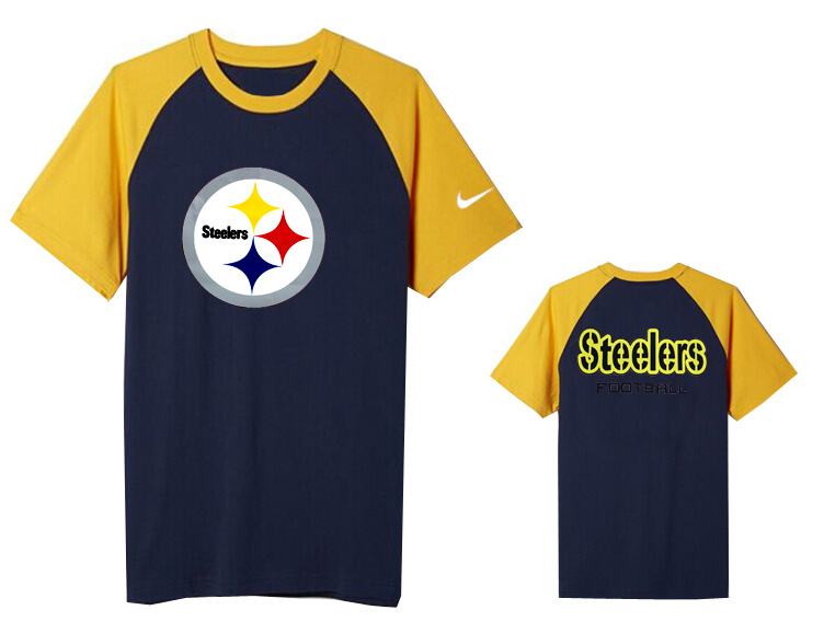 Nike Pittsburgh Steelers Round Neck D.Blue3