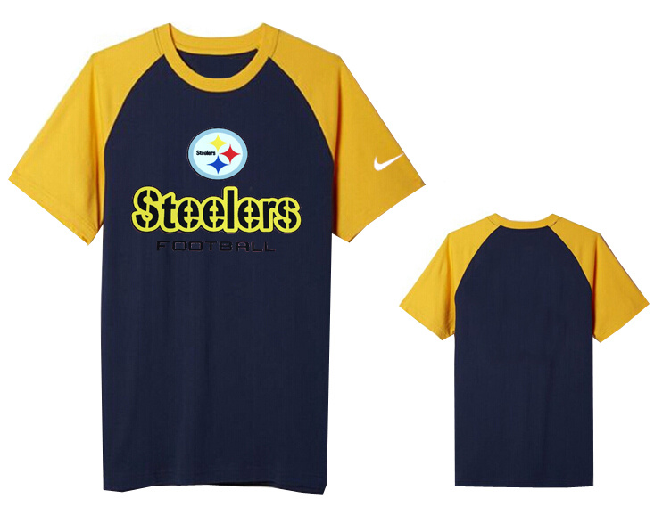 Nike Pittsburgh Steelers Round Neck D.Blue5
