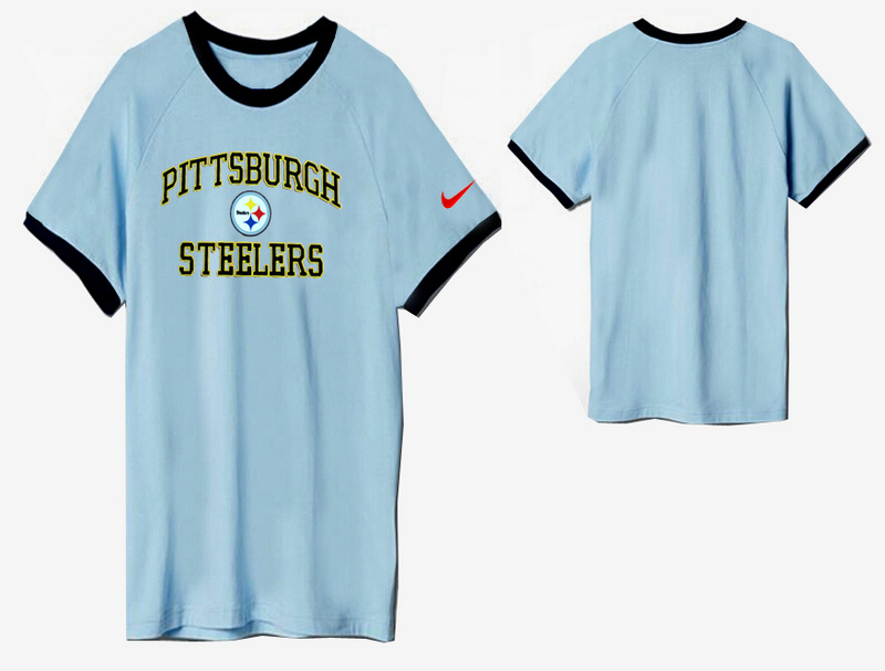Nike Pittsburgh Steelers Round Neck L.Blue3 Nike Pittsburgh Steelers Round Neck L.Blue3