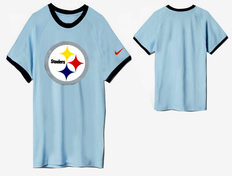 Nike Pittsburgh Steelers Round Neck L.Blue5