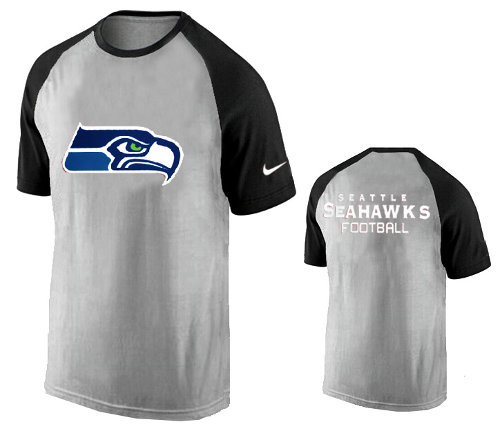Nike Seattle Seahawks Ash Tri Big Play Raglan T Shirt Grey17 Nike Seattle Seahawks Ash Tri Big Play Raglan T Shirt Grey17