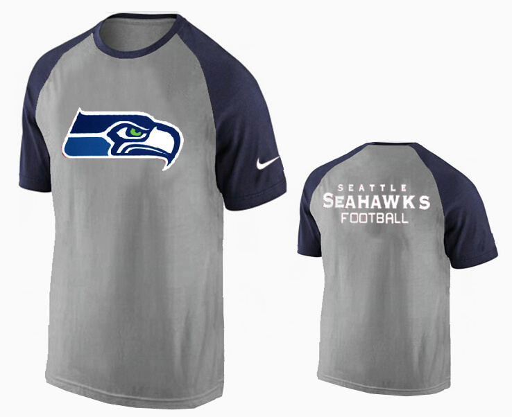 Nike Seattle Seahawks Ash Tri Big Play Raglan T Shirt Grey20 Nike Seattle Seahawks Ash Tri Big Play Raglan T Shirt Grey20