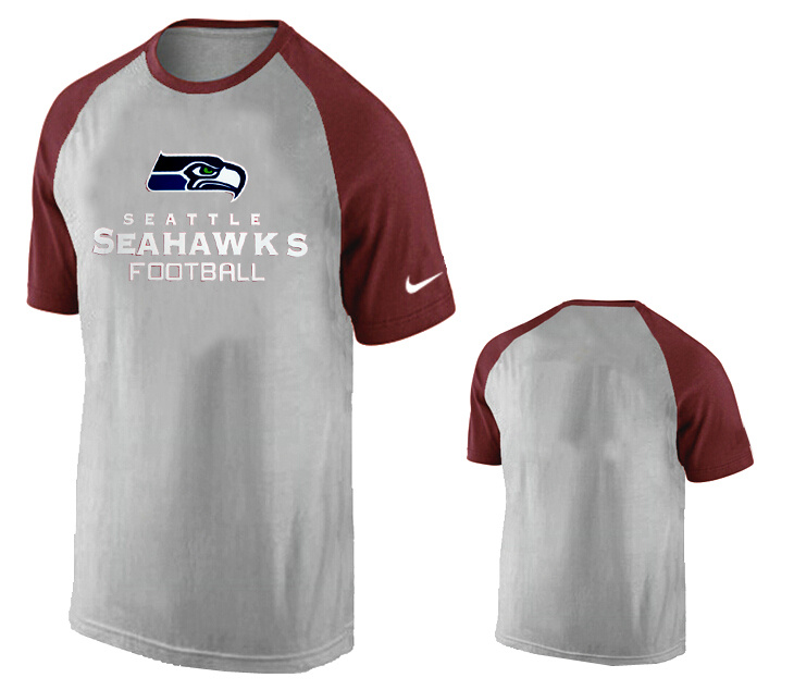 Nike Seattle Seahawks Ash Tri Big Play Raglan T Shirt Grey7 Nike Seattle Seahawks Ash Tri Big Play Raglan T Shirt Grey7