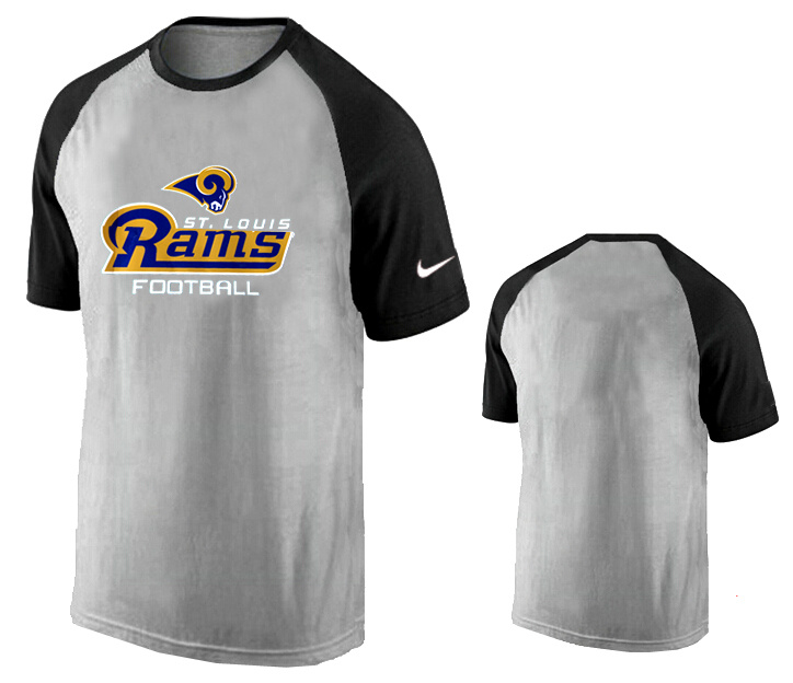 Nike St.Louis Rams Ash Tri Big Play Raglan T Shirt Grey2