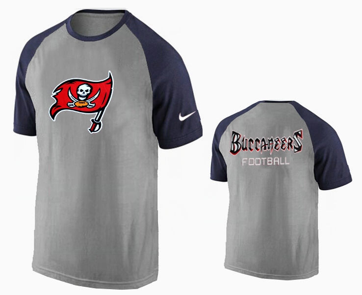 Nike Tampa Bay Buccaneers Ash Tri Big Play Raglan T Shirt Grey3
