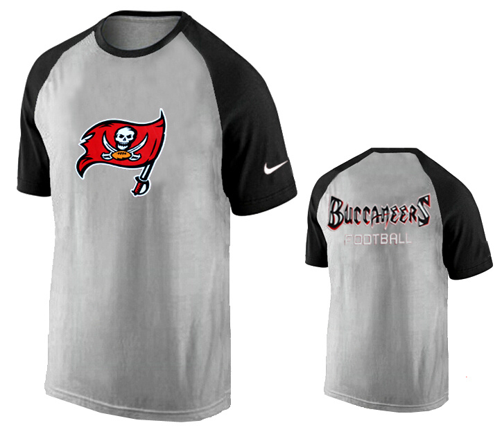 Nike Tampa Bay Buccaneers Ash Tri Big Play Raglan T Shirt Grey5