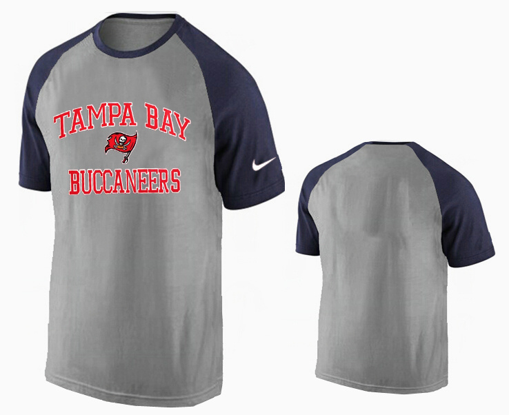 Nike Tampa Bay Buccaneers Ash Tri Big Play Raglan T Shirt Grey8