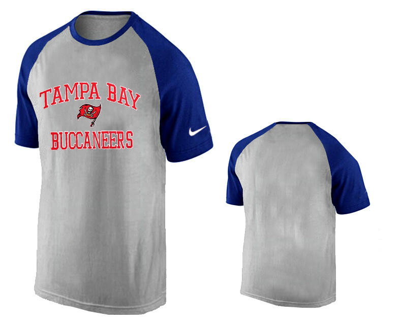 Nike Tampa Bay Buccaneers Ash Tri Big Play Raglan T Shirt Grey9