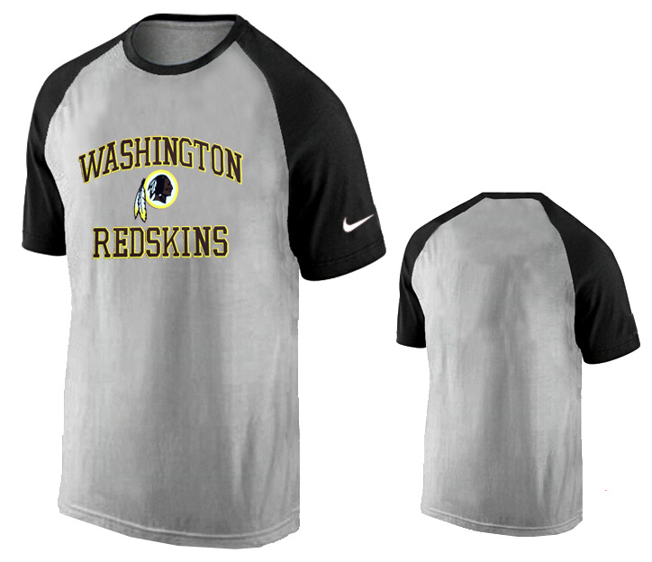 Nike Washington Redskins Ash Tri Big Play Raglan T Shirt Grey
