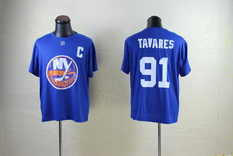 Islanders 91 Tavares Blue Name & Number T Shirt