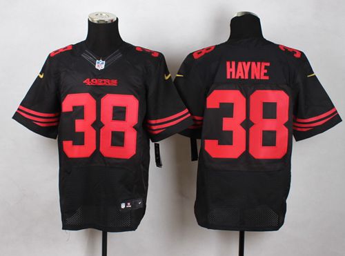 Nike 49ers 38 Jarryd Hayne Black Elite Jersey