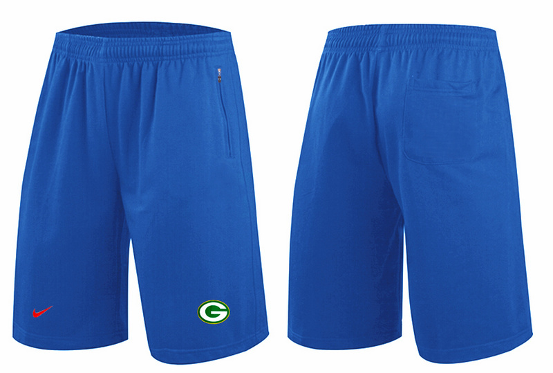 Nike NFL Packers Blue Shorts - Click Image to Close