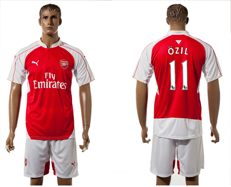 2015-16 Arsenal 11 OZIL Home Jersey