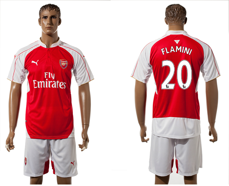 2015-16 Arsenal 20 FLAMINI Home Jersey