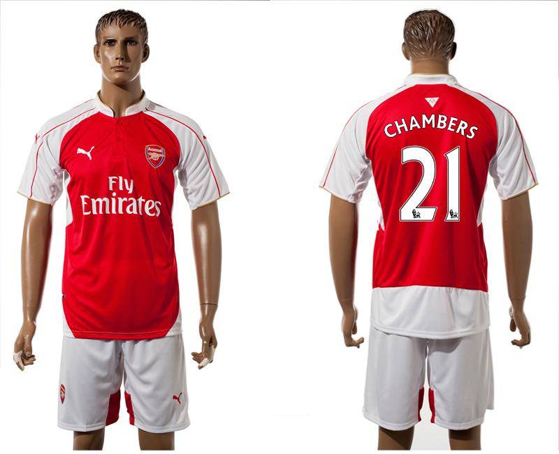 2015-16 Arsenal 21 CHAMBERS Home Jersey