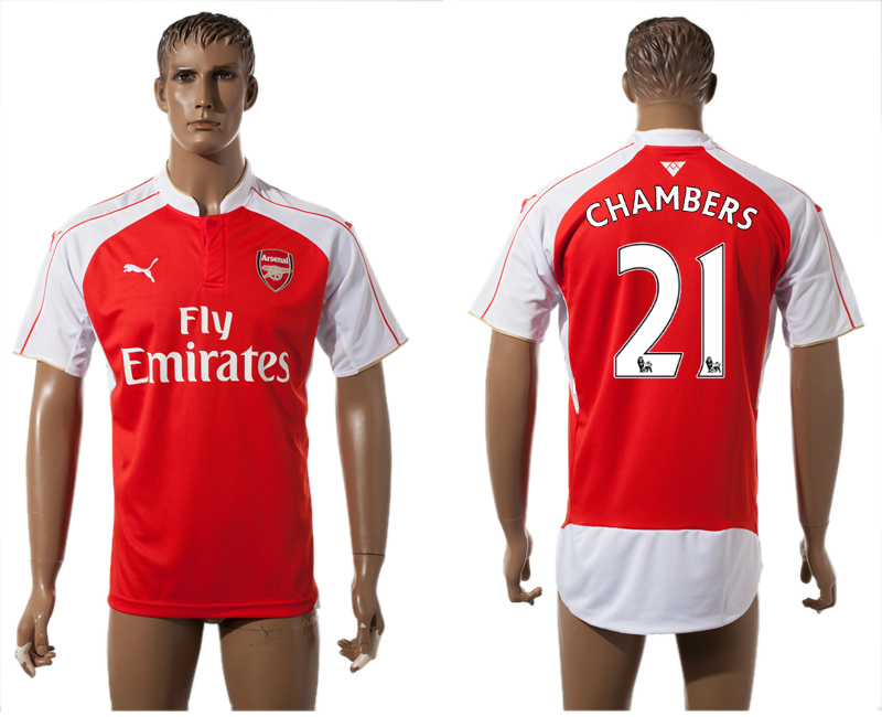 2015-16 Arsenal 21 CHAMBERS Home Thailand Jersey