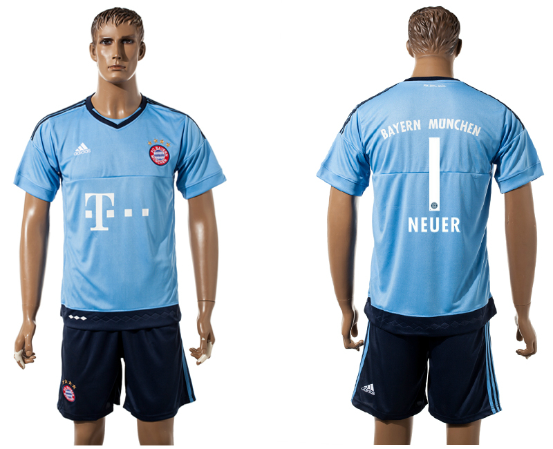 2015-16 Bayern Munchen 1 NEUER Goalkeeper Jersey