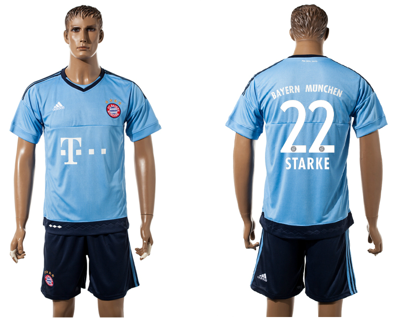 2015-16 Bayern Munchen 22 STARKE Goalkeeper Jersey