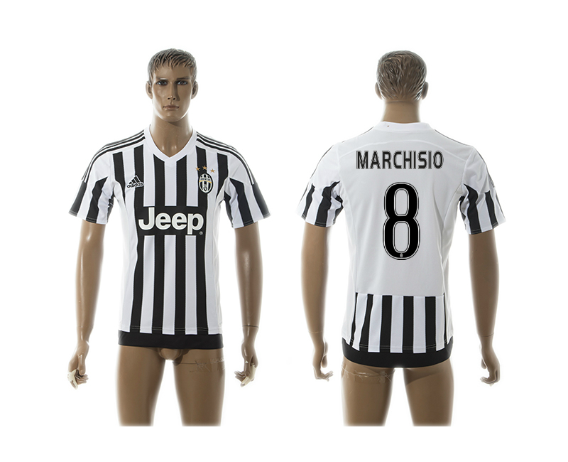 2015-16 Juventus 8 MARCHISIO Home Thailand Jersey