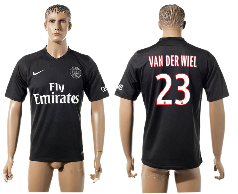 2015-16 Paris Saint-Germain 23 VAN DER WIEL Trainning Thailand Jersey