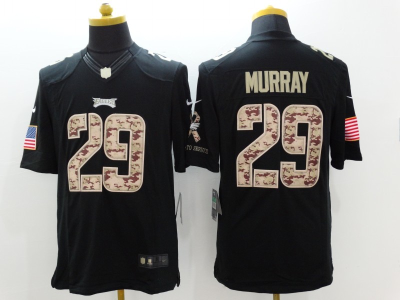 Nike Eagles 29 Murray Black Salute To Service Limited Jersey