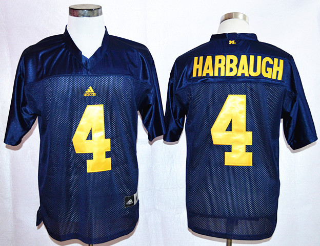 Michigan Wolverines Jim Harbaugh Blue College Jersey