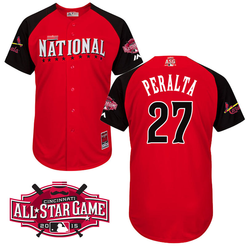 National League Cardinals 27 Peralta Red 2015 All Star Jersey