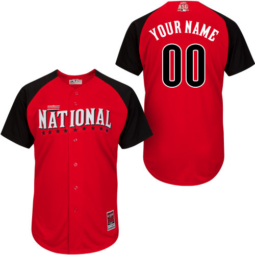 National League Red 2015 All Star Customized Jersey - Click Image to Close