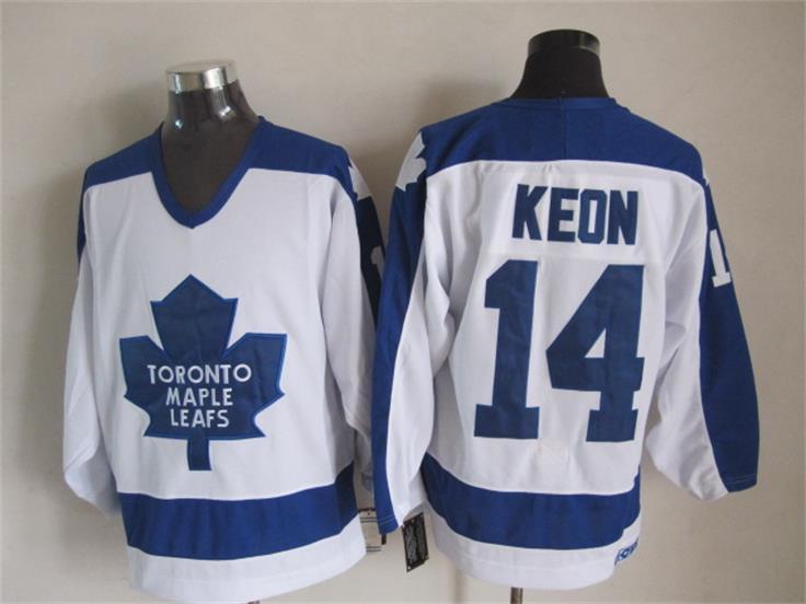 Maple Leafs 14 Keon White CCM Jersey