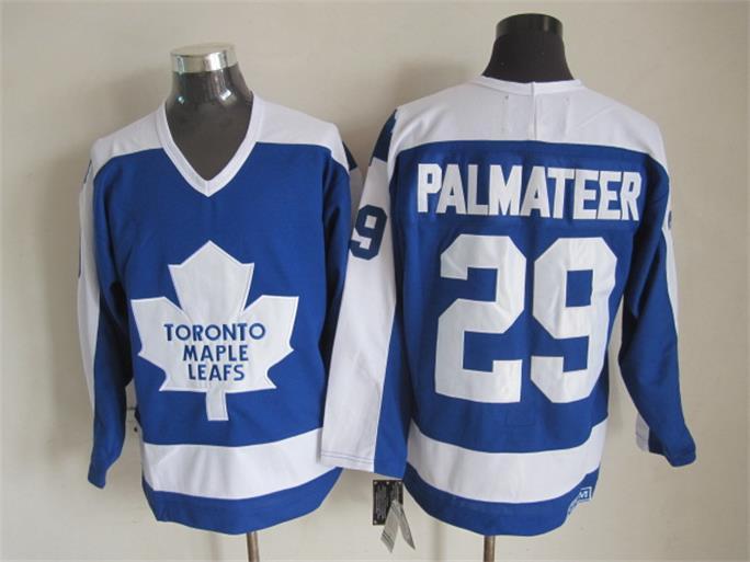 Maple Leafs 29 Palmateer Blue CCM Jersey