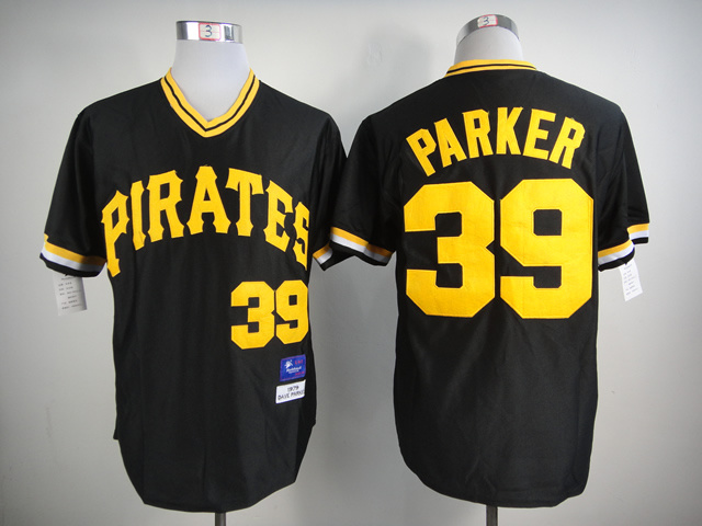 Pirates 39 Parker Black Throwback Jersey Pirates 39 Parker Black Throwback Jersey