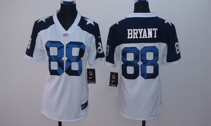 Nike Cowboys 88 Dez Bryant White Thanksgiving Limited Women Jersey Nike Cowboys 88 Dez Bryant White Thanksgiving Limited Women Jersey